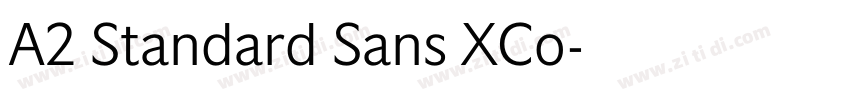 A2 Standard Sans XCo字体转换 A2 Standard Sans XCo字体转换